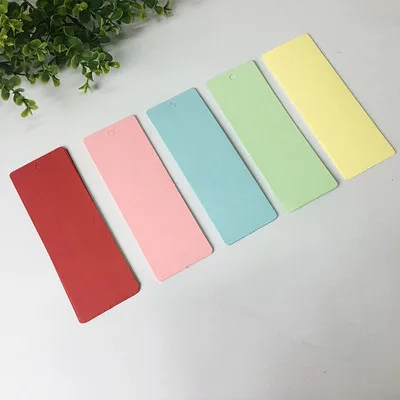 20 шт. 14*5 см бумага DIY Закладка творческий карты белый картон домашнее сообщение бумажные карточки записи закладки ручной работы подарочные карты - Цвет: as pic