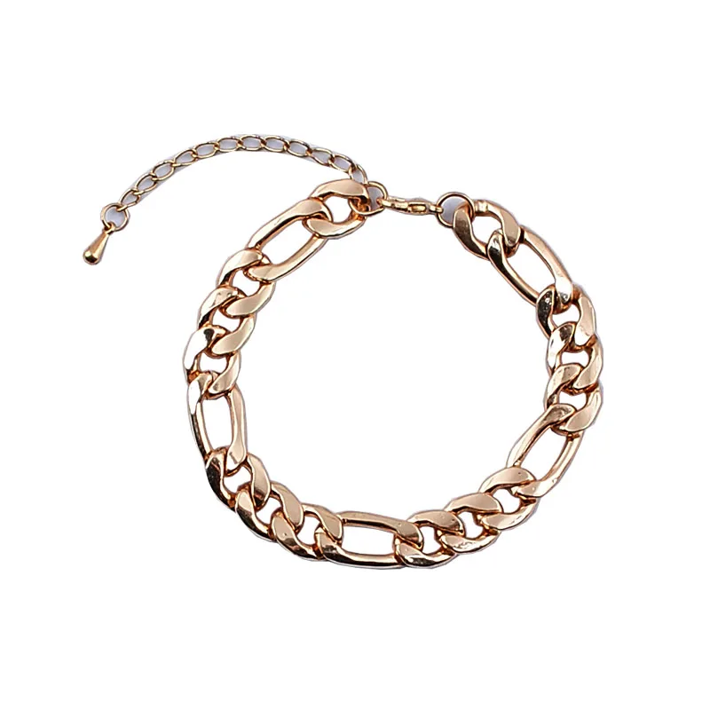 Браслет из нержавеющей стали золотого цвета с кубинскими звеньями|steel bracelet|stainless
