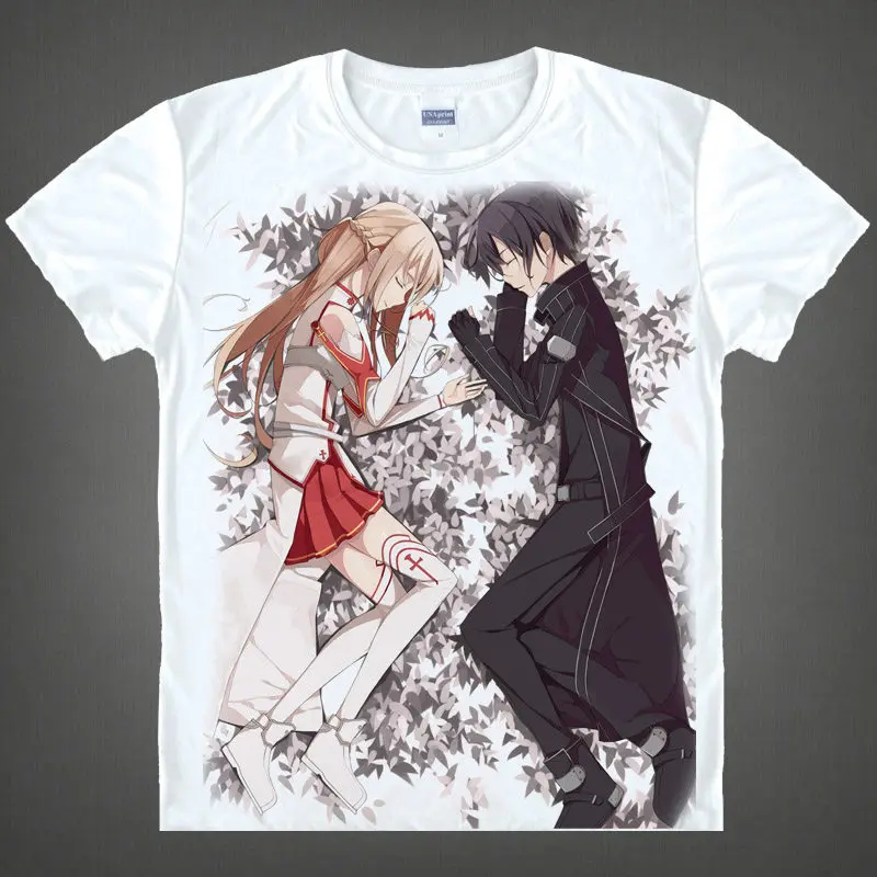 Футболка Coolprint UnderWorld UW футболка Юки Асуна мужская Милая аниме с коротким рукавом