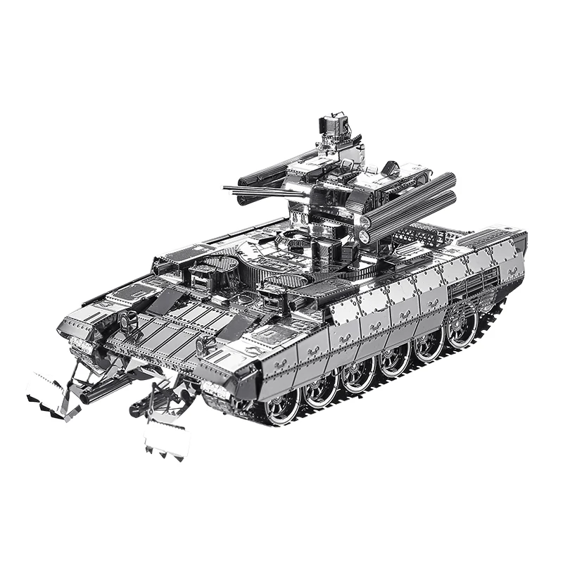 Piececool BMPT Танк 3D лазерная резка металла головоломка DIY Сборка Модель-пазл военный