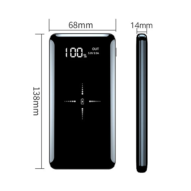 Внешний аккумулятор с двумя USB портами 10000 мАч|Внешние аккумуляторы| |