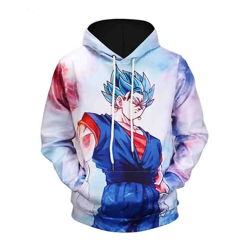 Принтом из мультфильма Жемчуг дракона супер сын Goku vegeta Vegetto Gogeta толстовки Saiyan 3D