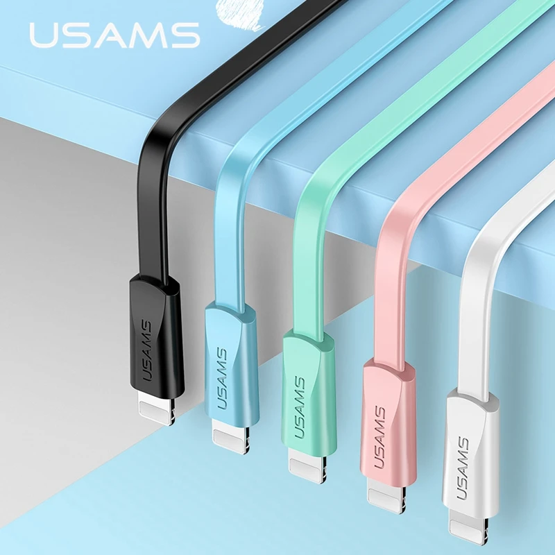 USAMS USB кабель для зарядки iPhone 8 7 6 5 Plus X XS XR iPad 1 2 м и передачи данных | Мобильные