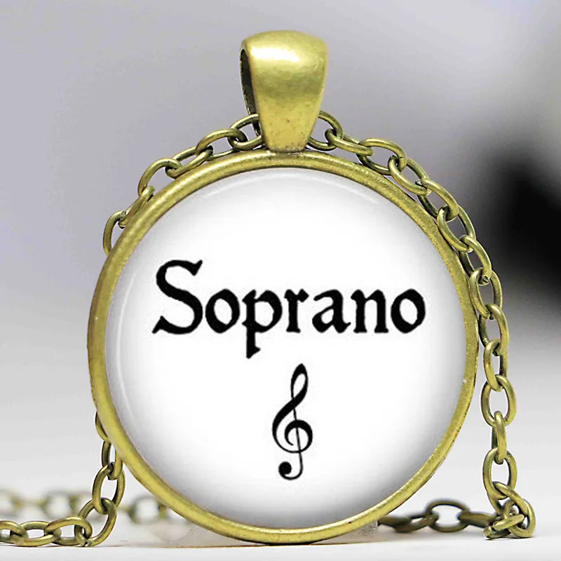 Сопрано музыка ювелирные изделия подарок для певицы опера сопрано кулон чокер