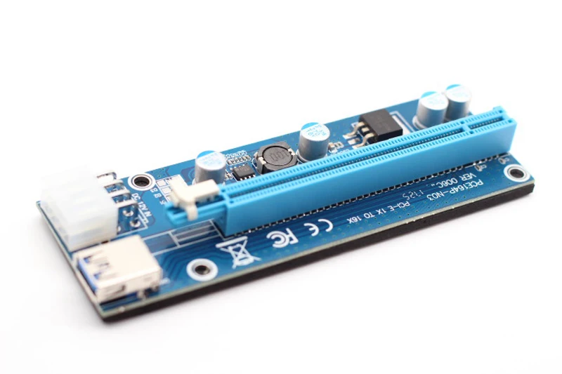Мини расширитель PCI E Express переходная карта 1x к 16x PCIE майнинга USB 3 0 кабель для