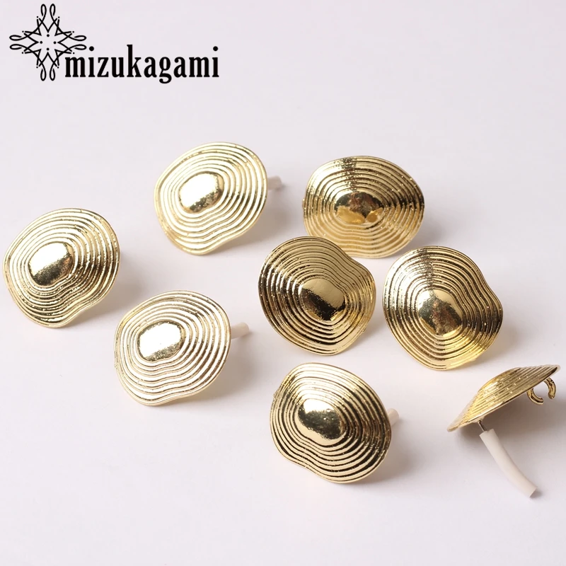 Позолоченные серьги в виде ракушек 6 шт./лот|Ювелирная фурнитура и компоненты| |