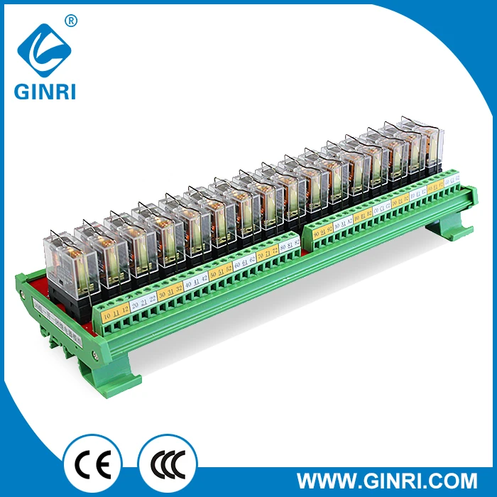GINRI JR 16L1 16 каналов SPDT OMRON релейный модуль с PLC разъемом Выходная плата усилением