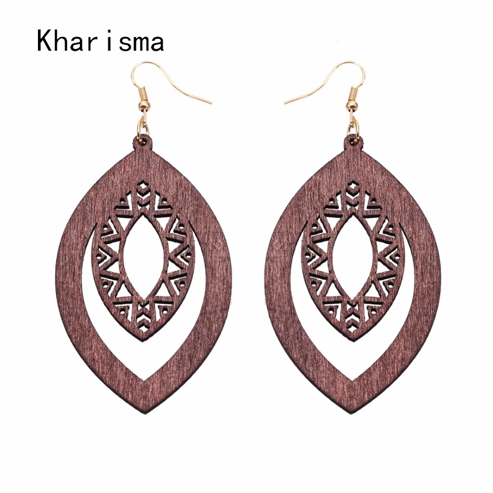 Женские винтажные сережки капли KHARISMA черные ручной работы вечерние подарки