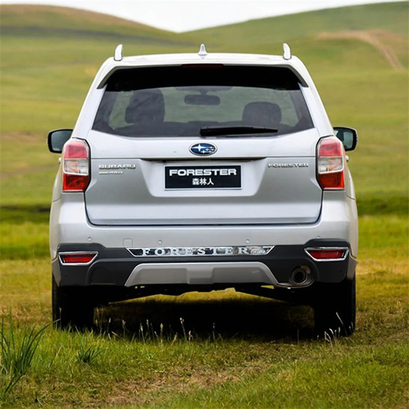 Для Subaru Forester 2013 2018 Передний + задний бампер диффузор бамперы защита для губ