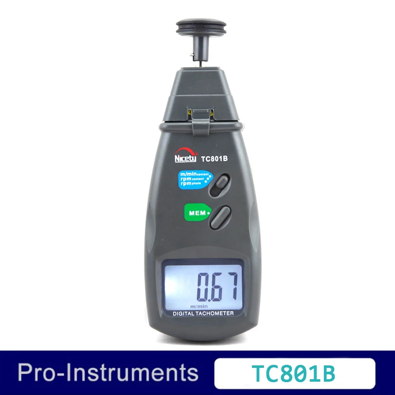 Специальное предложение Nicety TC801B 2в1 цифровой вращающийся измерительный инструмент двигатель rpm скорость тестер метр тахометр