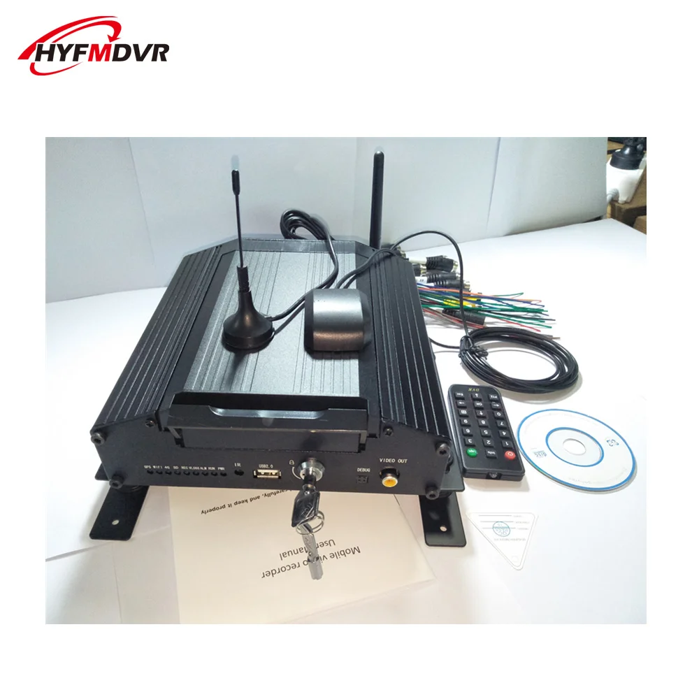 3G mdvr GPS remote positioning monitoring host 8 channel hard disk vehicle video camera short air interface WiFi mobile dvr |