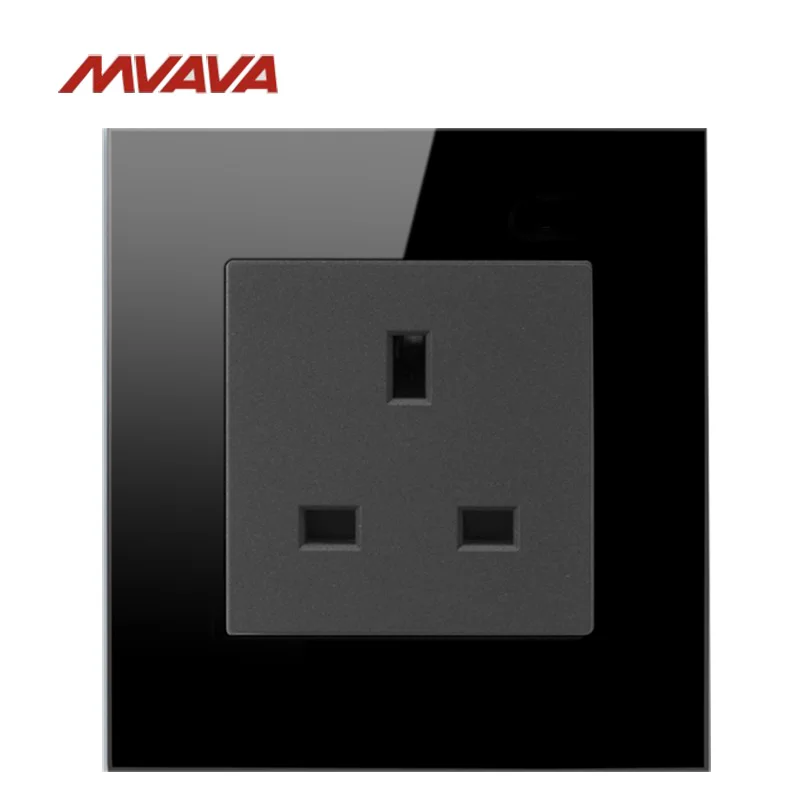 MVAVA 13A электрическая настенная декоративная розетка 3 Pin AC110V 250V штепсельная вилка