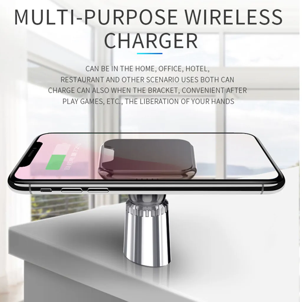 Новинка 2019 лидер продаж беспроводное зарядное устройство с наноприсоской для