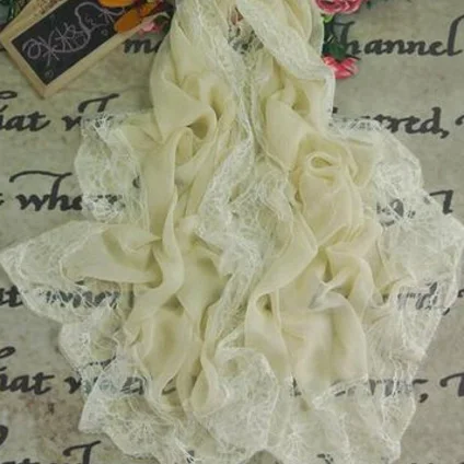 Новый корейский шифоновый шарф шарфы женский сплошной цвет шить богатых осенние