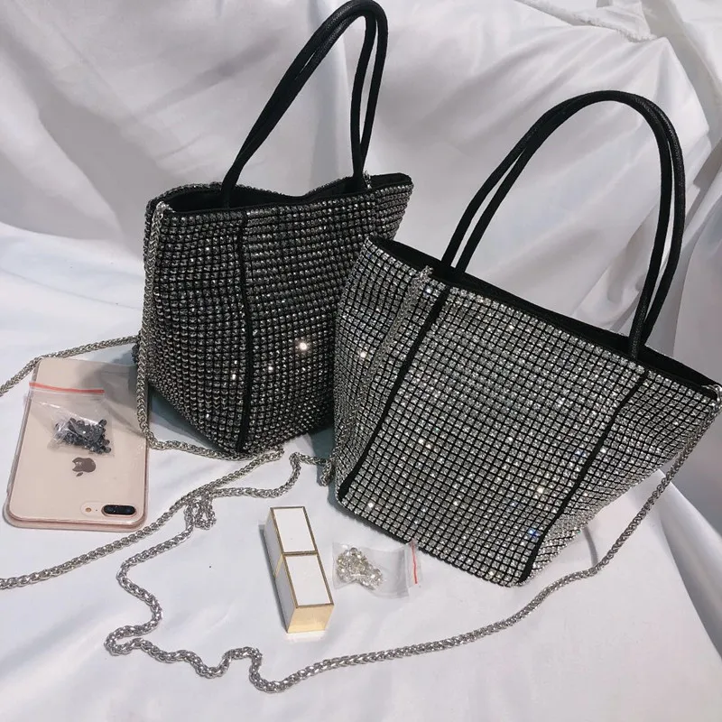Модные сумки модные для женщин вечерние со стразами и блестками сумка ведро