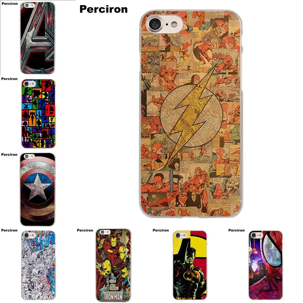 Мстители Капитан Америка щит Железный человек для Apple iPhone 4 4S 5 5C SE 6 6S 7 8 Plus X LG G3 G4 G5 G6