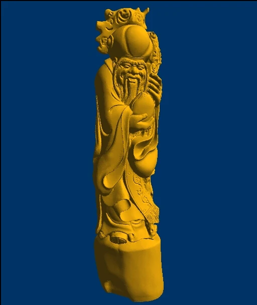 

3D model for cnc machine relief in STL file format The god of longevity 4