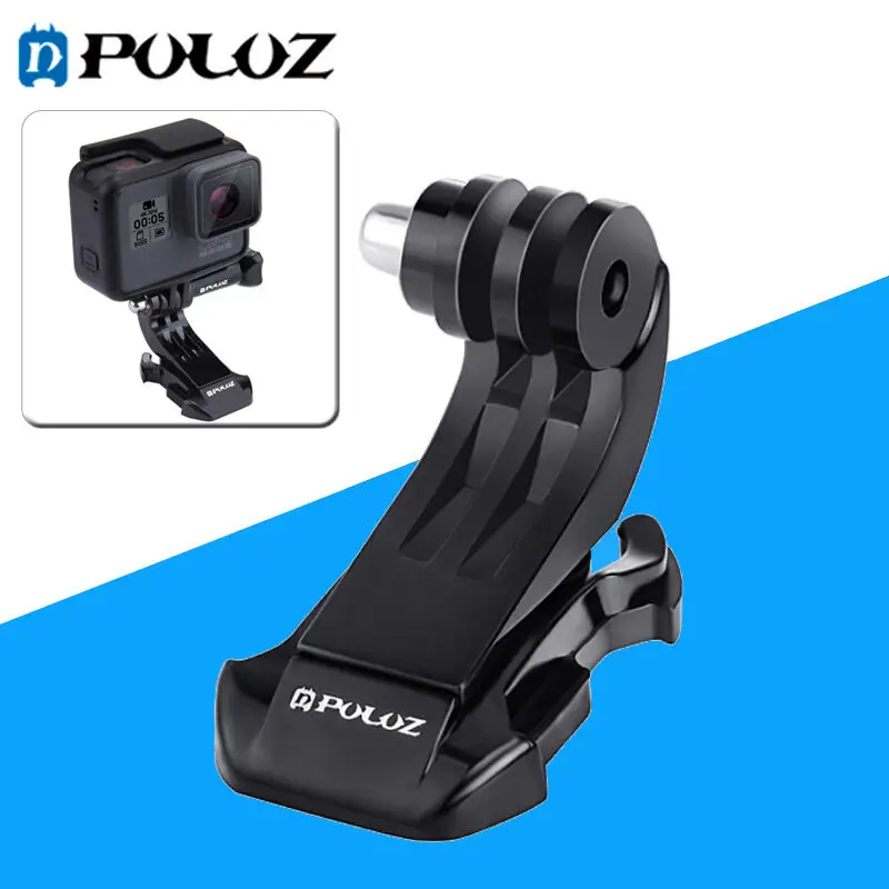 Черное Вертикальное Крепление на J Hook PULUZ для спортивных камер GoPro HERO 7 6 5 4 3 2