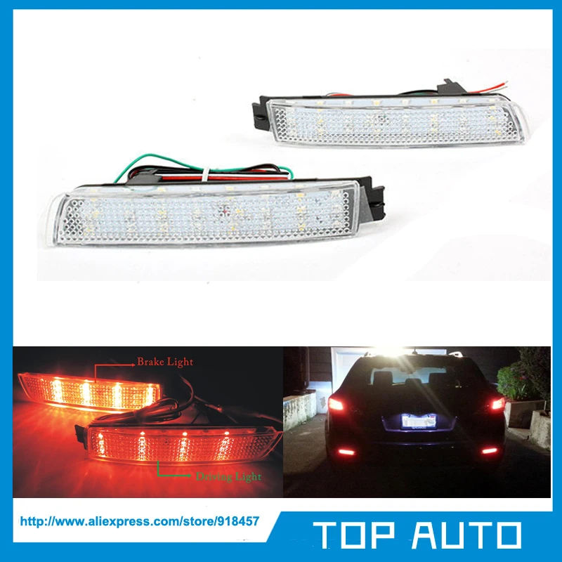 Фонари задние прозрачные 24SMD для Nissan Juke Murano Quest Inifiniti FX35 FX|led bumper|bumper reflectorbrake light |
