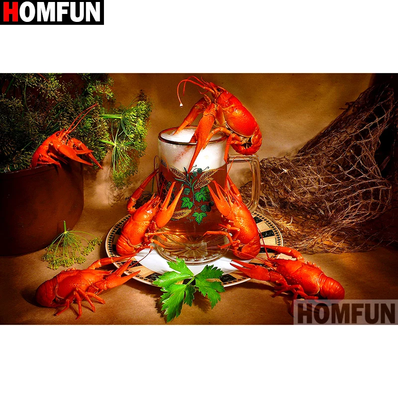 Алмазная живопись HOMFUN A14233 полноразмерная/круглая вышивка Омар 5D сделай сам для