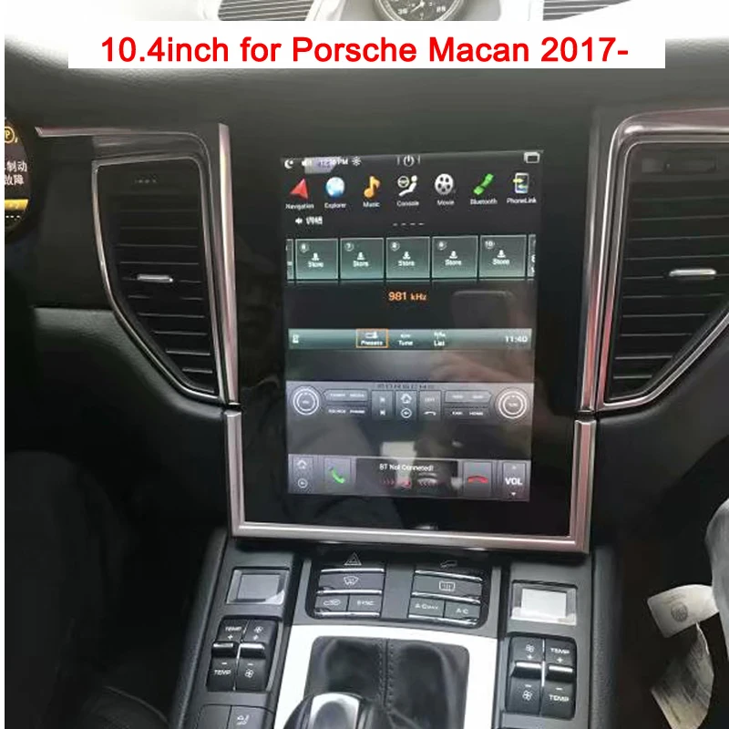 Автомобильный dvd плеер в стиле Tesla android 9 0 для Porsche Macan 2017 мультимедийный gps