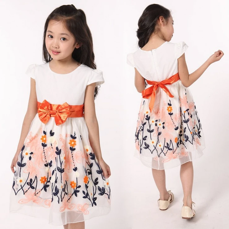 2015 New Arrival Girl's Real Princess Lace Dress Baby/Kids Embroidery Cute lovely Flower Girl Sweet TQ0541 | Детская одежда и