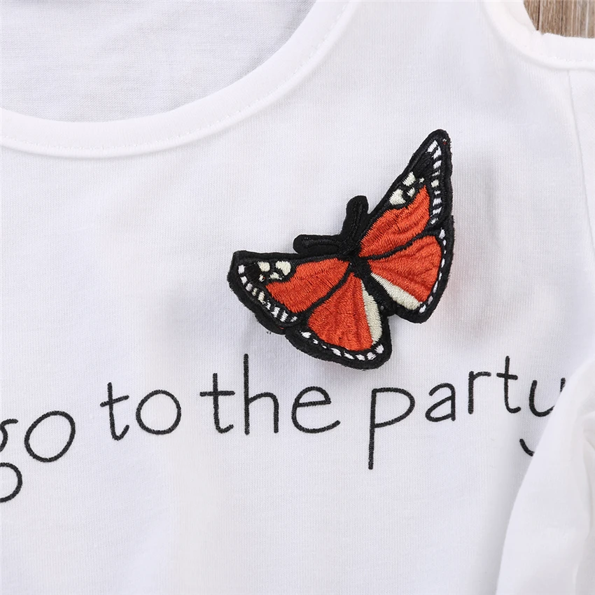 New year costumes for kids clothes girls set 2pcs Baby Party Shirt Top+Tulle Princess Floral Skirt children clothing sets | Детская