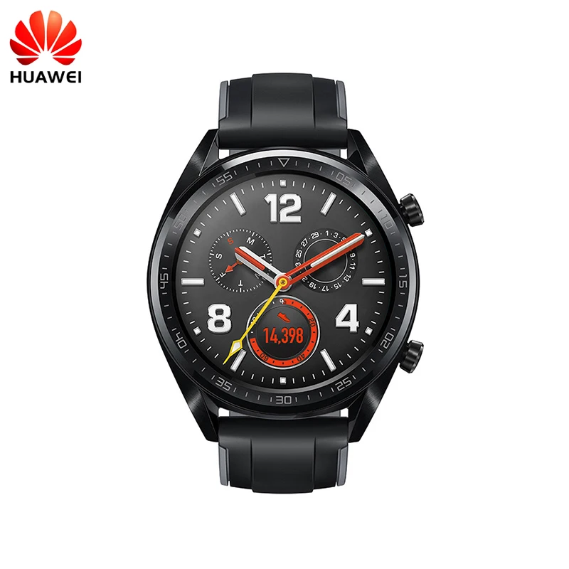 Смарт часы Huawei Watch GT с поддержкой GPS NFC Время работы батареи 14 дней водостойкость 5