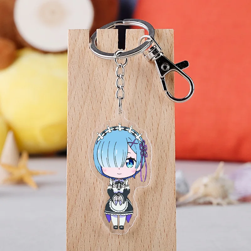 Аниме Re Zero: жизнь в другом мире от Zero мультяшная фигура брелок для ключей