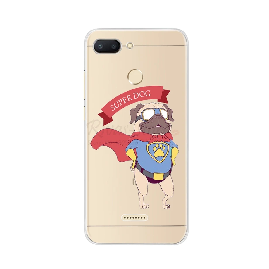 Темно-синий Чехол для Xiomi Xiaomi Redmi 6, ТПУ силиконовый чехол для телефона, чехол s с цветочным принтом для Xiaomi Redmi6 Redmi 6, чехлы бамперы - Цвет: Темно-синий