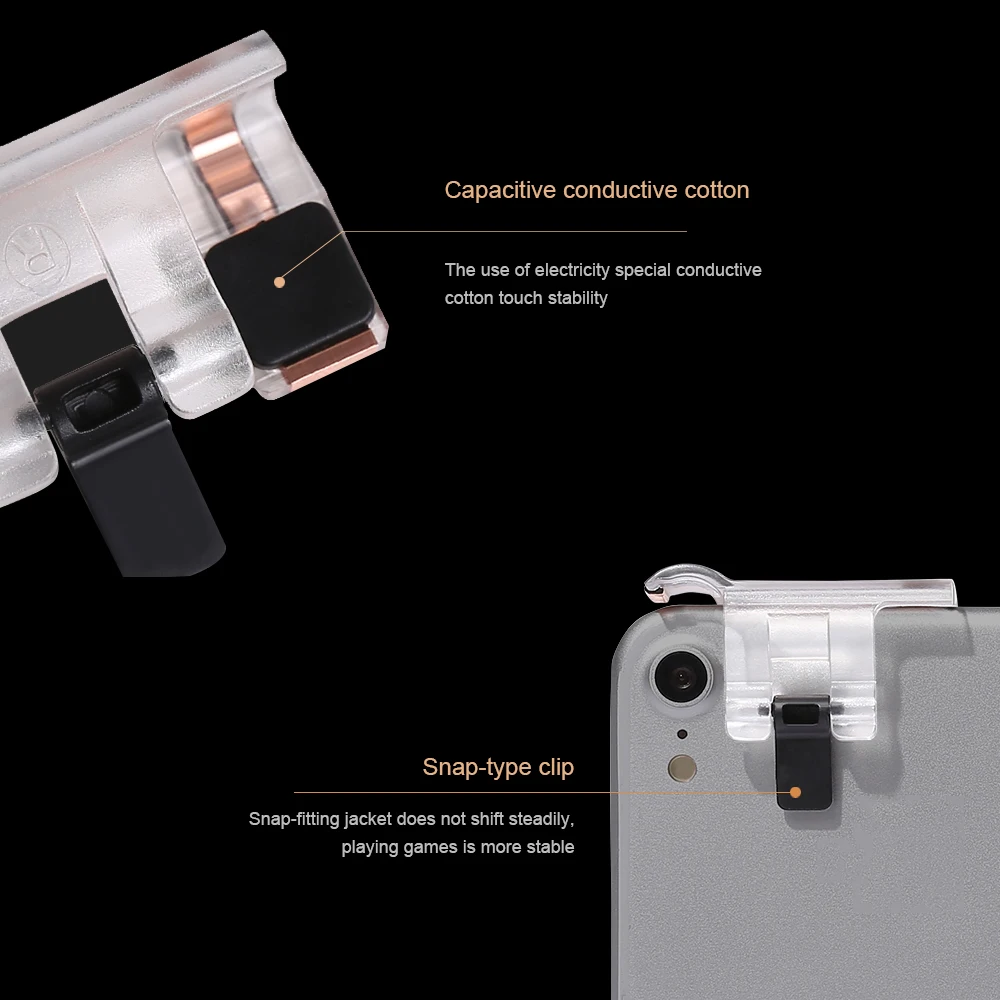 Kobwa Mobile Game Controller for PUBG Transparent Fire Button Aim Key Rules of Survival Smart Phone Gaming | Электроника
