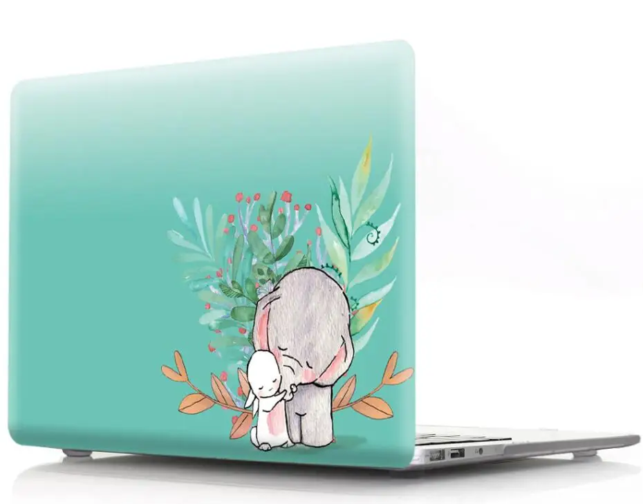 Милые животные принты Жесткий Чехол для Apple MacBook Air Pro Retina 11 12 13 15 Защитная Сумка