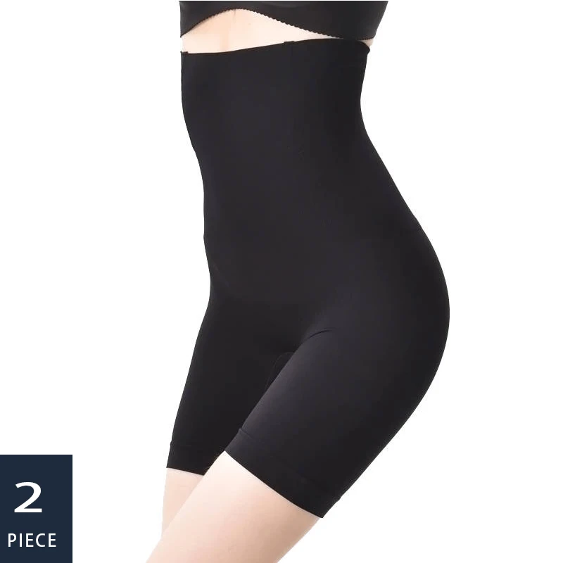 2 шт./компл. бесшовное женское нижнее белье с высокой талией|Утягивающие трусы| |
