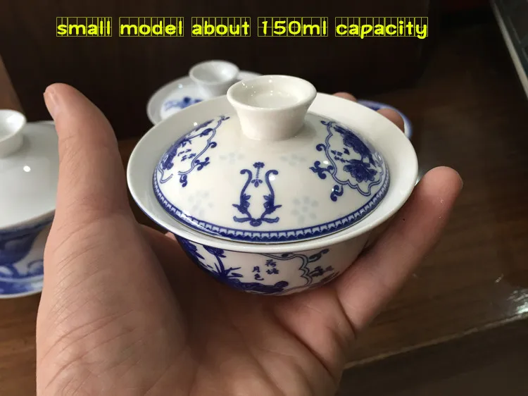 200 мл большая емкость китайский Tureen кунг-фу чайная чаша, Gongfu Gaiwan Чайник, керамический чайный сервиз