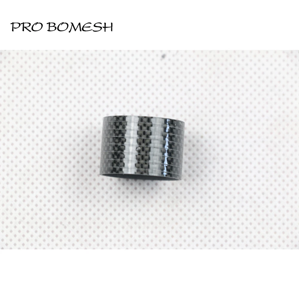 Pro Bomesh 10 шт./упак. 15,7 мм 22,5 мм 1 к и 3 к карбоновая саржевая трубка для катушки сиденья DIY Удочка компонент ремонт