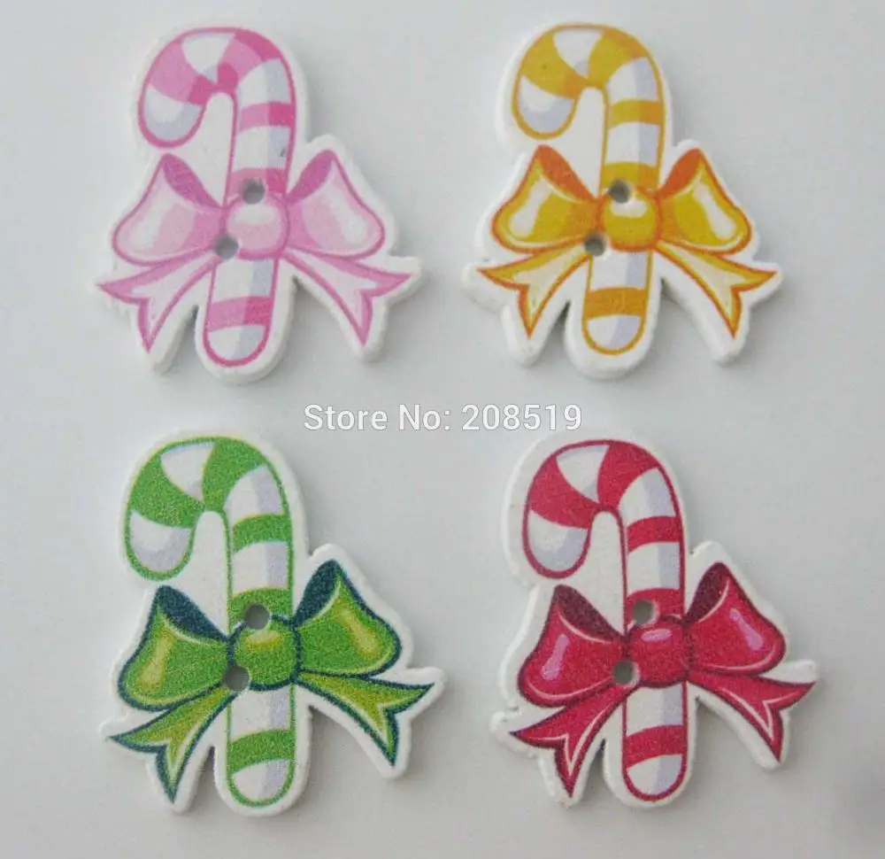 

WBNGNN New arrival Printed wood buttons for christmas DIY ornament 150pcs sewing scrapbooking accessories