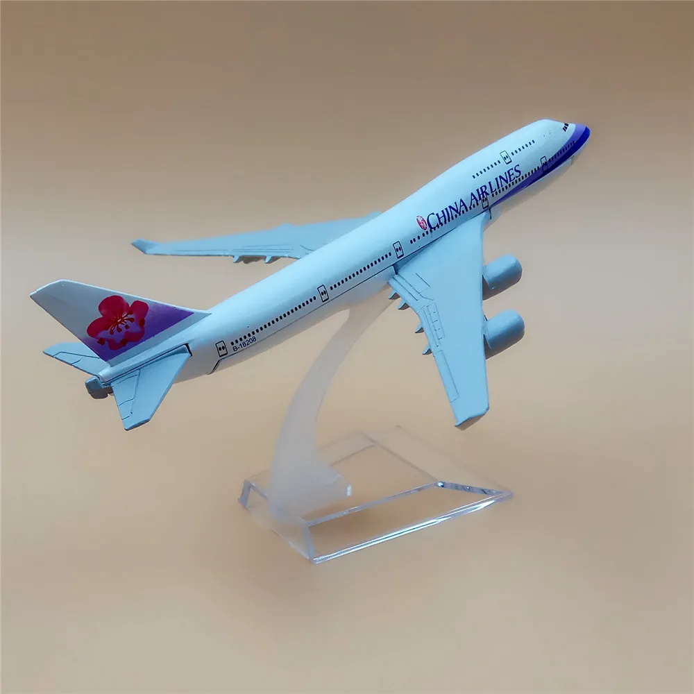 16 см сплав металла воздуха Тайвань Китай авиалиний Boeing 747 B747 400 авиа модель