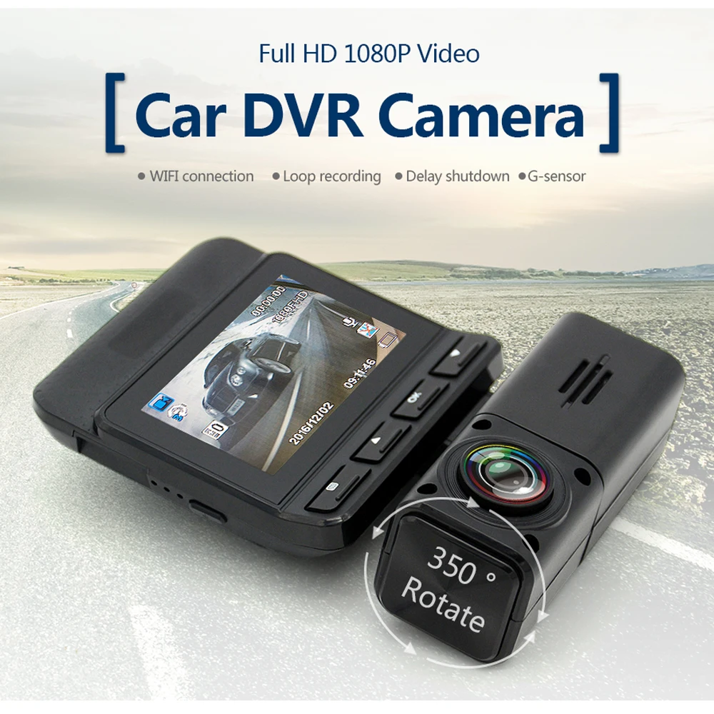 Junsun 2 5-дюймовый IPS Car DVR рекордер камеры FHD Novatek 96658 1080p Wireless WiFi APP Манипуляция авто dvr
