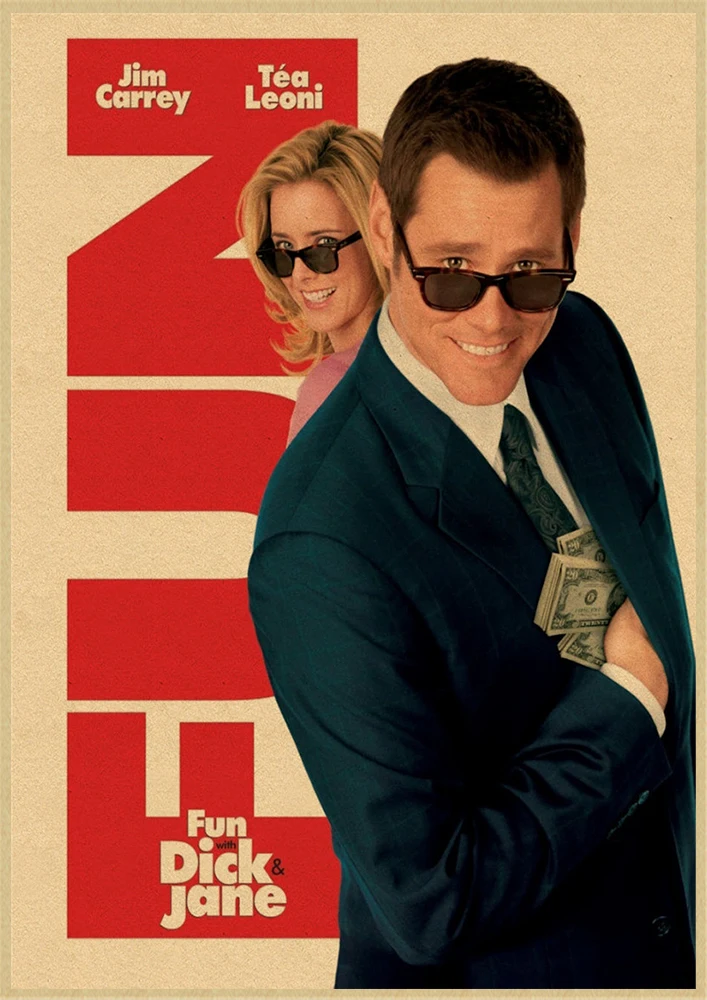 Jim Carrey плакат со сценами из фильмов Трумэн шоу маска фильм крафт-бумага Плакат Бар Кафе печать рисунок ядро декоративная живопись