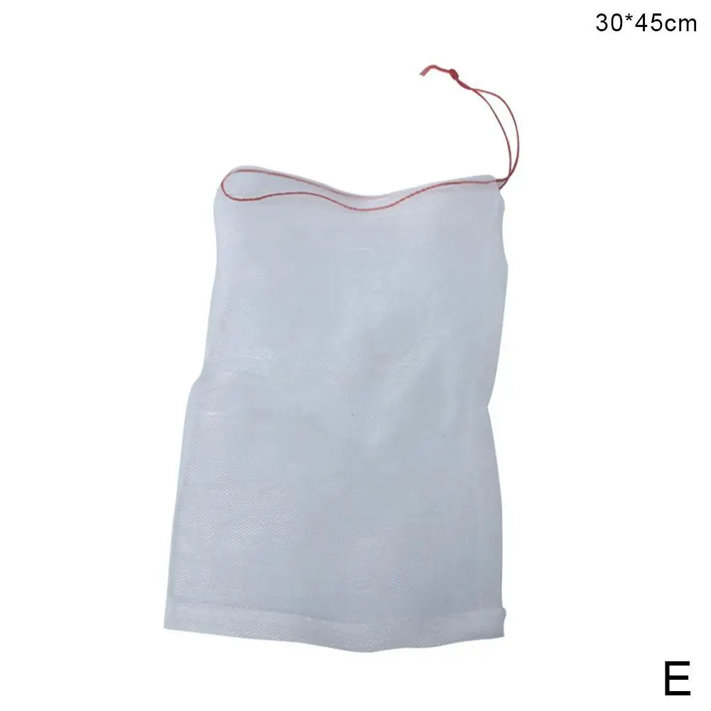 30x45CM 2 шт мешки Многоразовые продукты продуктовые фрукты овощи еда сетки хранения мешок шнурок с фабрики сетки мешок - Цвет: 30x45CM