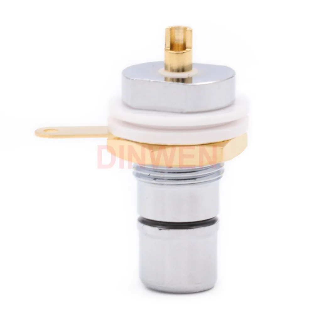 Разъем RCA с родиевым покрытием латунный гнездовой разъем для усилителя DVD CD