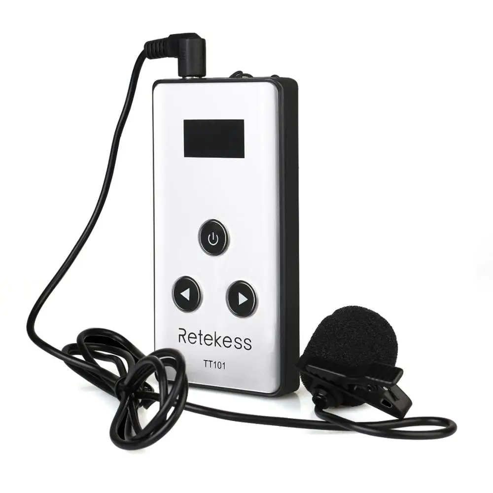 Retekess TT101 Wireless Transmitter 99 Channel 195-230 MHz Tour Guide System for Simultaneous Interpreting Meeting Teaching | Электроника