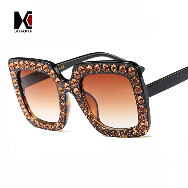 SHAUNA Bling Новые цвета трендовые хрустальные украшения квадратные женские