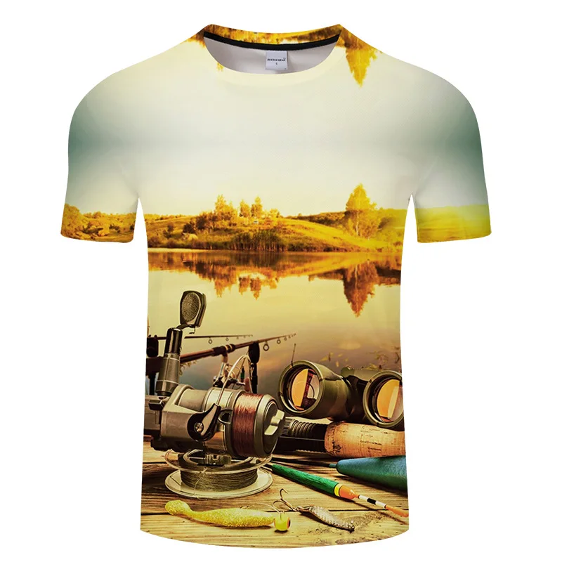 Anglers Модная Летняя короткая футболка мужская брендовая одежда хлопковая удобная