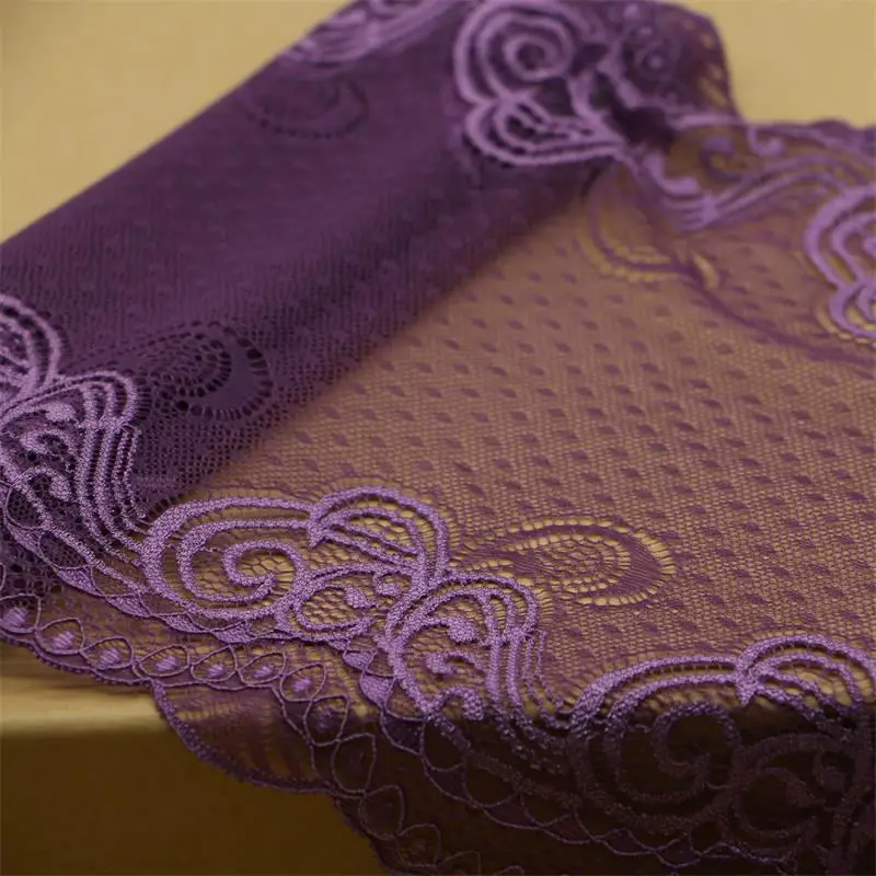 purple 20 см Одежда Ткань аксессуары Фиолетовый Синий водорастворимые кружева ручной работы ткань diy материалы аксессуары эластичное кружево - Цвет: purple