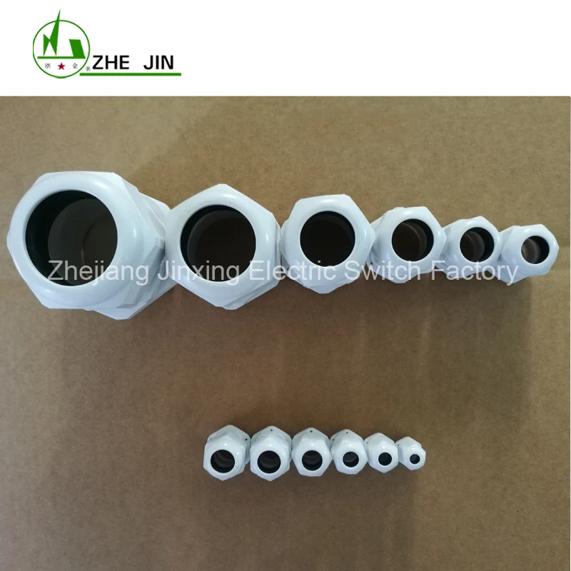 ZHEJIN (20pcs) IP68 PG42 30-38MM Plastic Waterproof Connectors Nylon Cable Glands | Обустройство дома
