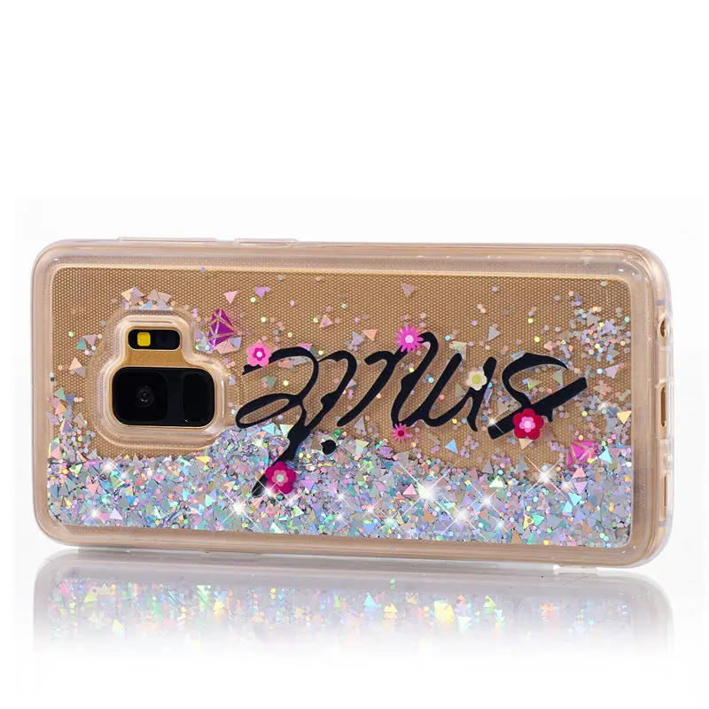 Soft TPU Liquid Case For Samsung Galaxy S9 G960F G960F/DS Quicksand Dynamic Pattern Cover S9+ Plus G9650 G965F |