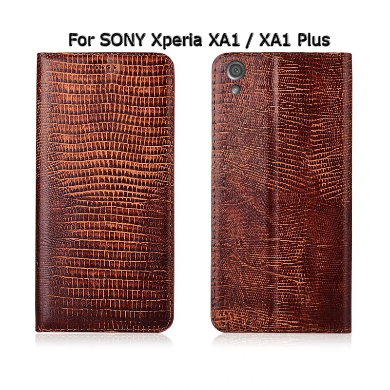 Чехол для телефона Sony Xperia X XA XA1 Ultra Plus F5122 F5121 чехол-книжка с текстурой ящерицы