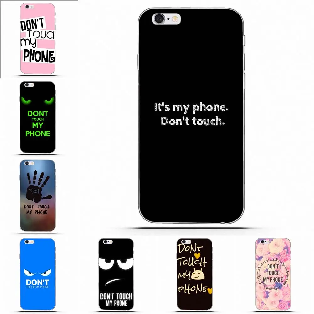 Чехол для телефона из ТПУ Dont Touch My Phone Для Huawei G7 Y6 II Y7 Xiaomi Redmi Note 2 3 5 Mi 4 4C 4I 5S 5X 6X 8 SE
