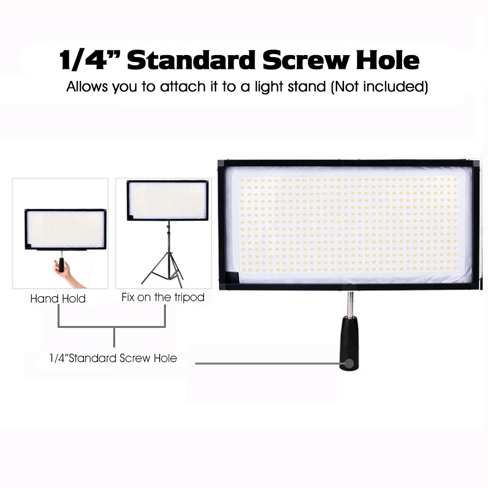 Capsave 30*60 см LED видео свет двухцветный 3200 K 5500 48W 384 LEDs гибкое студийное освещение для